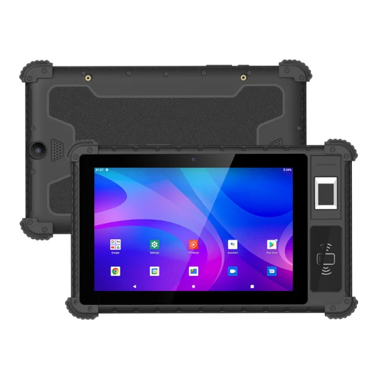 Utab R817 8 Inch Android IP65 Waterproof 4G Industrial Rugged Tablet Biometric Fingerprint Scanner Optional