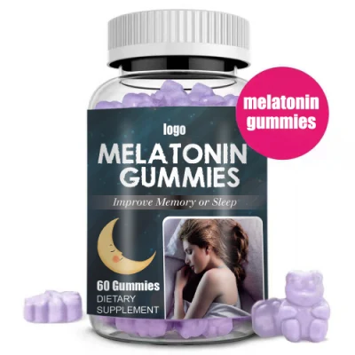 Private Label Dietary Supplement Excellent Quality Vegan Melatonin Gummies for Relaxation and Sleep