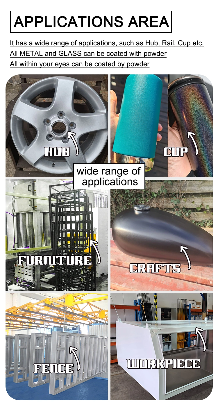 Small Batch Powdew Coating Booth and Oven Packages for Bicycle Parts Motorcycle Wheels