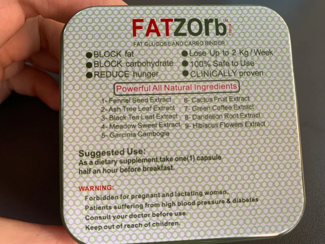 100% Natural Slimming Fatzorb Brand Capsule