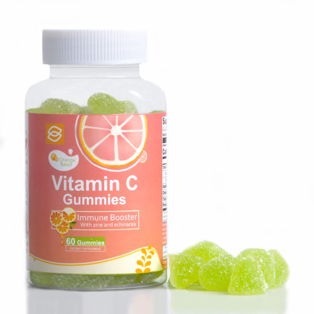 Vitamins C Gummy with Zinc for Immune Support Booster Supplement for Adults Vitamins C Functional Gummy Candy