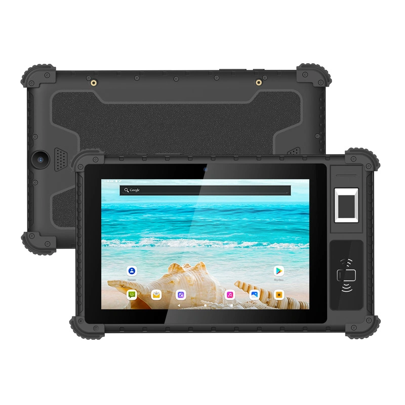 Utab R817 8 Inch Android IP65 Waterproof 4G Industrial Rugged Tablet Biometric Fingerprint Scanner Optional